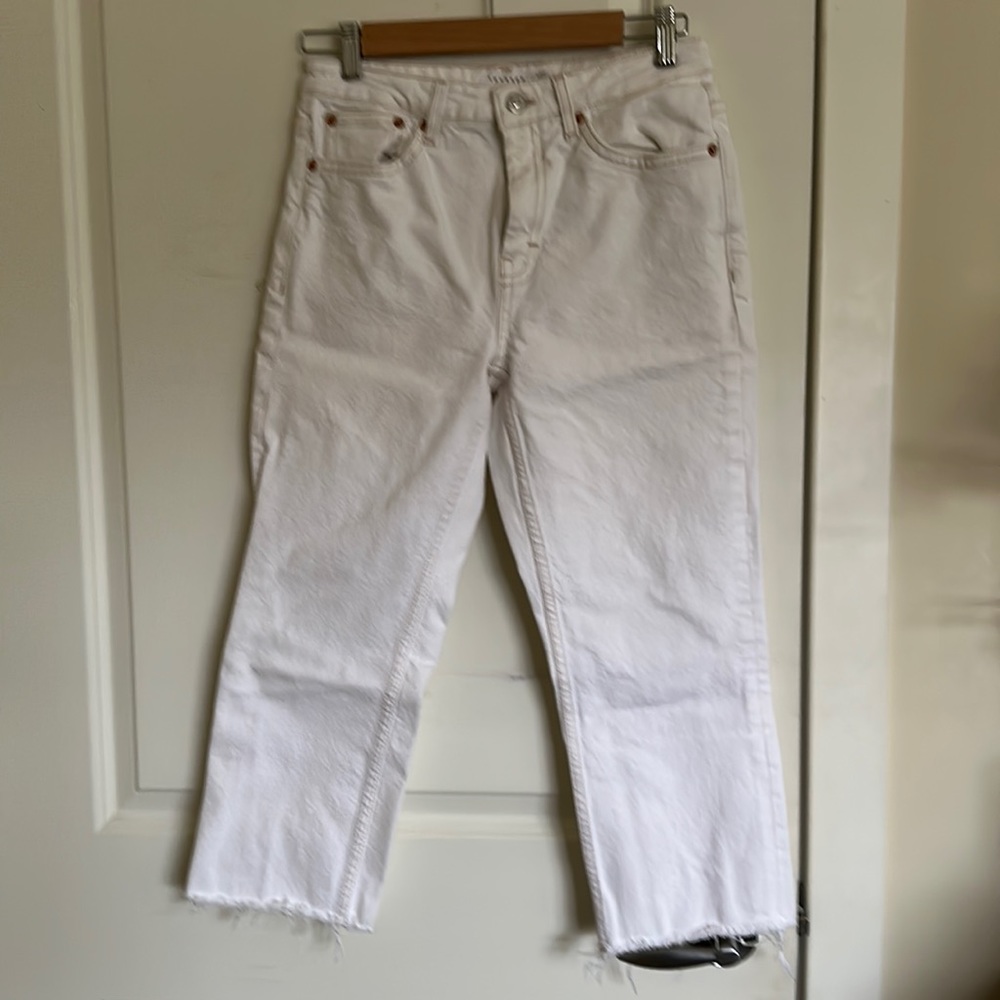Topshop off white jeans